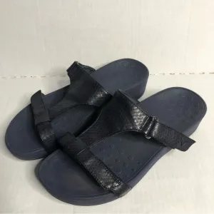 Vionic Sandals Wedge Ellie Slide Women's Size 8 Navy