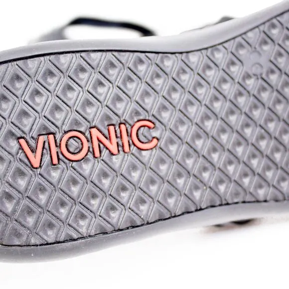 Vionic Tide Aloe Black Toe-Post Sandal Flip Flop Women's US Size 9