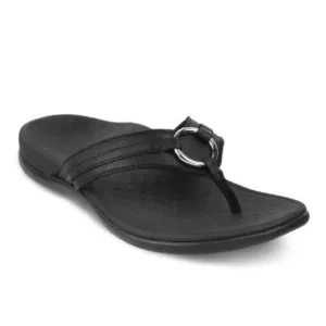 Vionic Tide Aloe Black Toe-Post Sandal Flip Flop Women's US Size 9