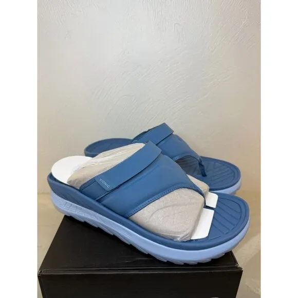 Vionic Unisex Sky Blue Restore II Thongs Sandals Size 10 1/2 Mens 12 Womens
