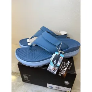 Vionic Unisex Sky Blue Restore II Thongs Sandals Size 10 1/2 Mens 12 Womens