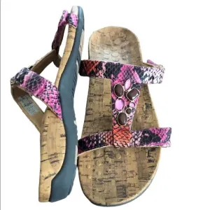Vionic Vivian Jewel Embellished Slide Sandals
