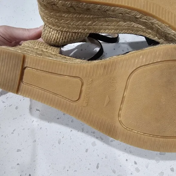 Viscata Pubol espadrille canvas rattan heels sandals