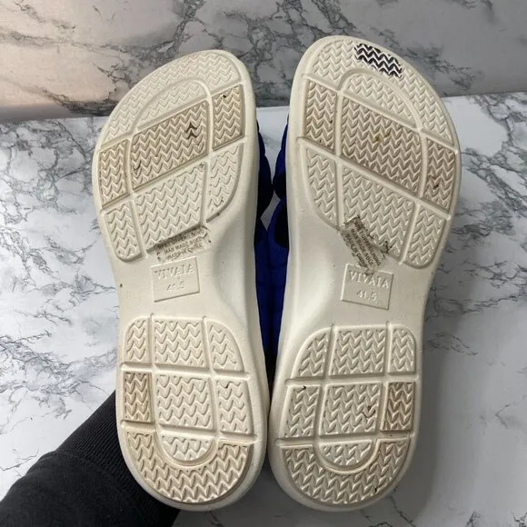 Vivaia Women 41.5 US 10 Sport Sandals Katarina Slide Slip On Quilted Blue Shoe
