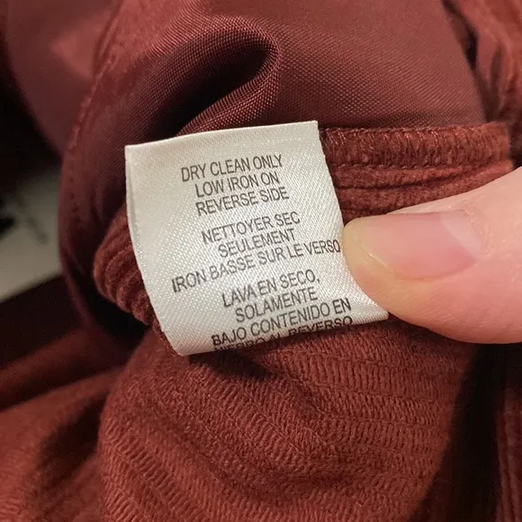 W by Worth burnt Sienna corduroy flare pants size X0 ( 00 )