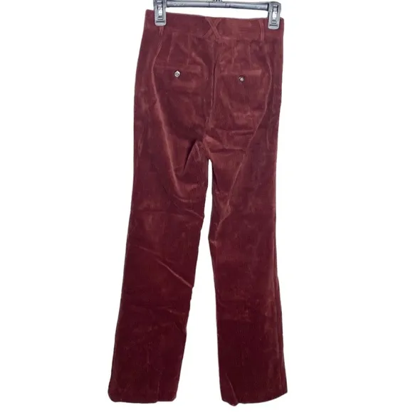 W by Worth burnt Sienna corduroy flare pants size X0 ( 00 )