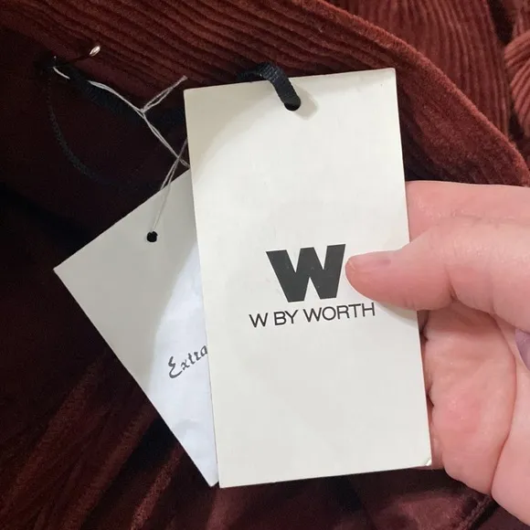 W by Worth burnt Sienna corduroy flare pants size X0 ( 00 )