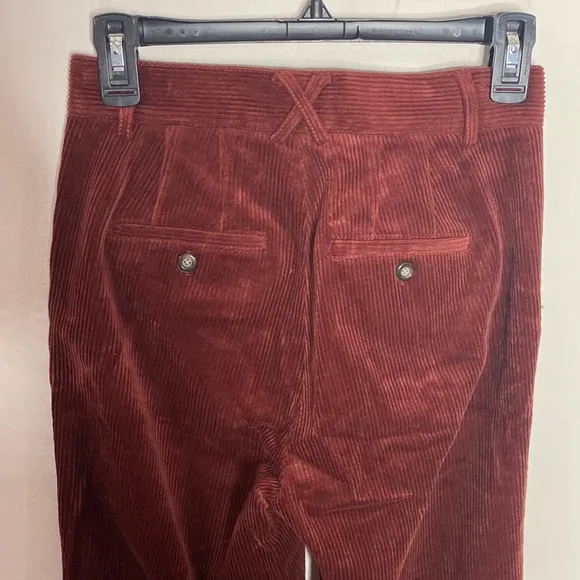 W by Worth burnt Sienna corduroy flare pants size X0 ( 00 )
