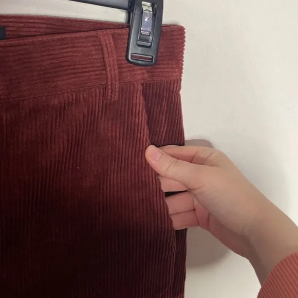 W by Worth burnt Sienna corduroy flare pants size X0 ( 00 )