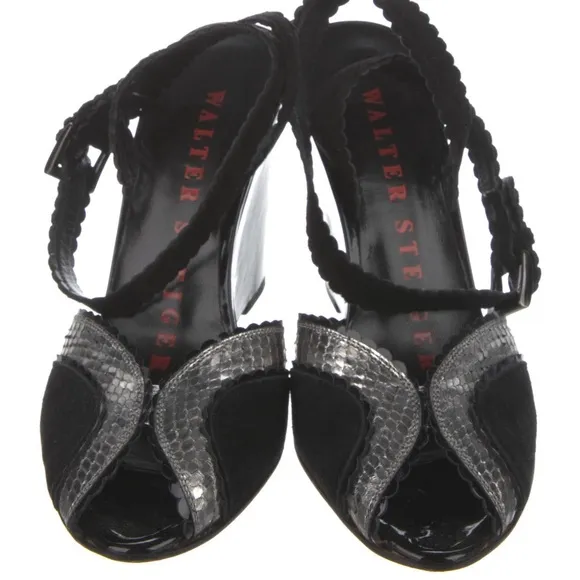 Walter Steiger Ariana Wedges with original box and dust bag