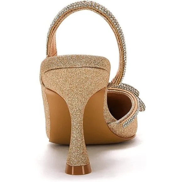 Wedding Women's Rhinestone Ankle Strap Heeled Sandals Satin Pointy Toe Stiletto
