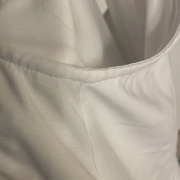 White Halter Swing Dress
