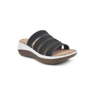 WHITE MOUNTAIN FOOTBEDS Womens Brown OutFascinate Wedge Sandals 8 M