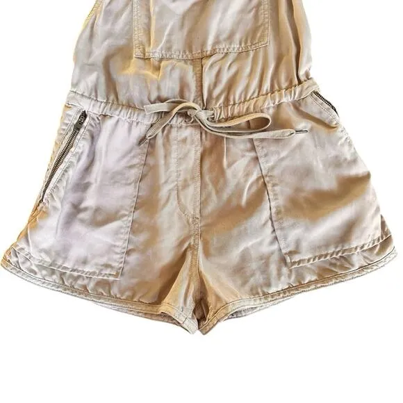 Wilfred Free Beatriz Romper Overalls – Gray – Size XS – EUC