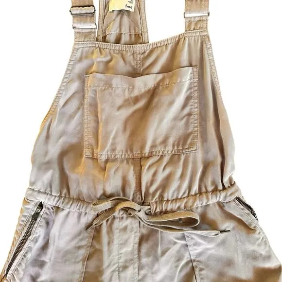 Wilfred Free Beatriz Romper Overalls – Gray – Size XS – EUC
