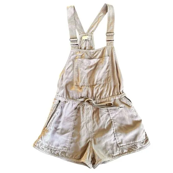 Wilfred Free Beatriz Romper Overalls – Gray – Size XS – EUC