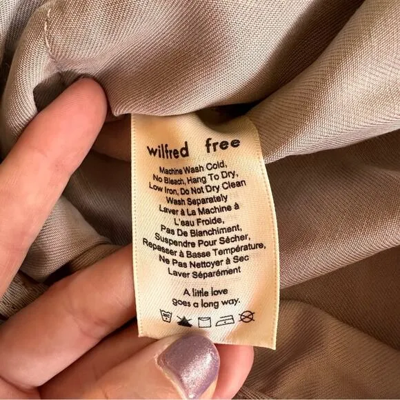 Wilfred Free Beatriz Romper Overalls – Gray – Size XS – EUC