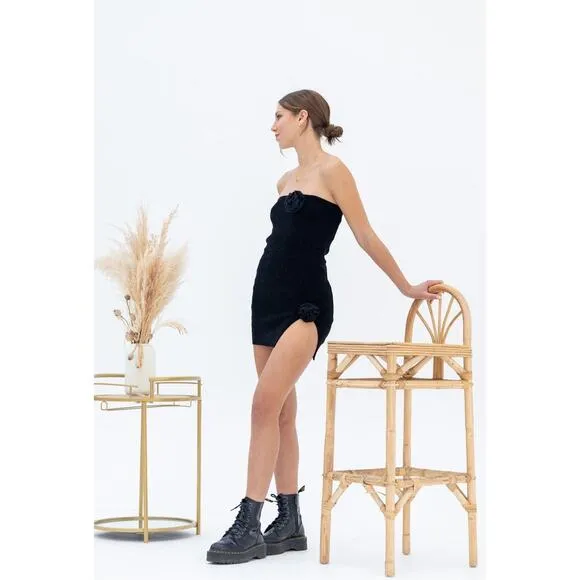 With Jean Mercer Dress Strapless - M - Black