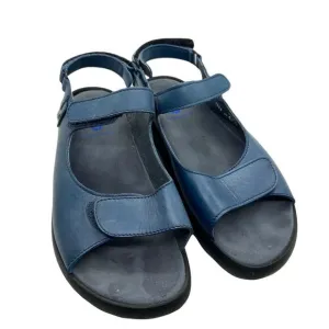 Wolky Womens Blue Leather Adjustable Strap Slingback Sandals Size US 8.5 EUR 40
