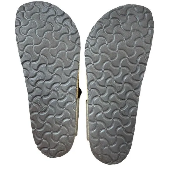 Women's Birkenstock Gizeh Birko-Flor Brown Thong Sandals Size 37