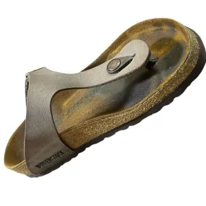 Women's Birkenstock Gizeh Birko-Flor Brown Thong Sandals Size 37