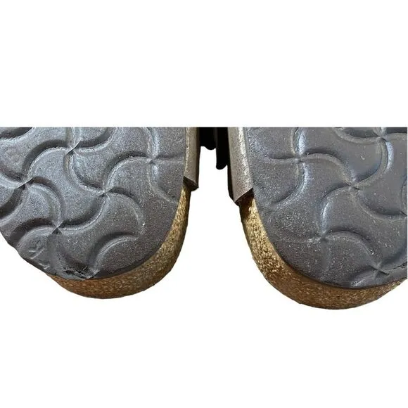 Women's Birkenstock Gizeh Birko-Flor Brown Thong Sandals Size 37