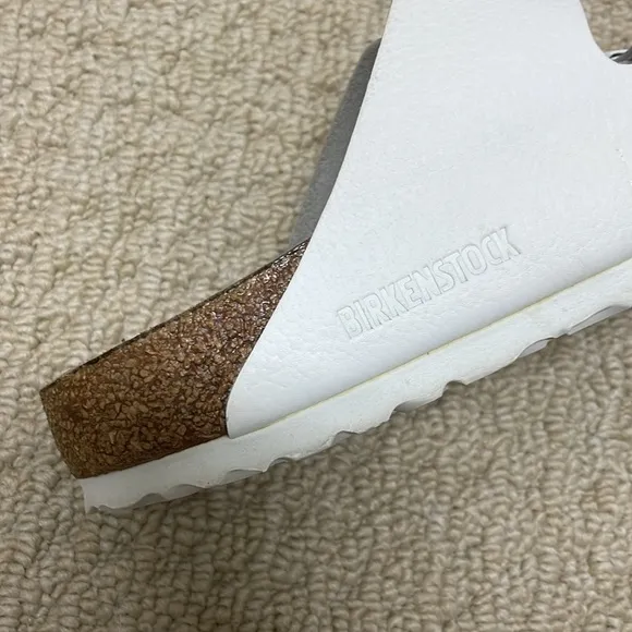 Women's Birkenstock Sandals, Size 38 white ( 7.5)