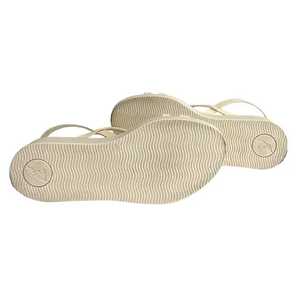 Women's Cream Platform Sandals 8