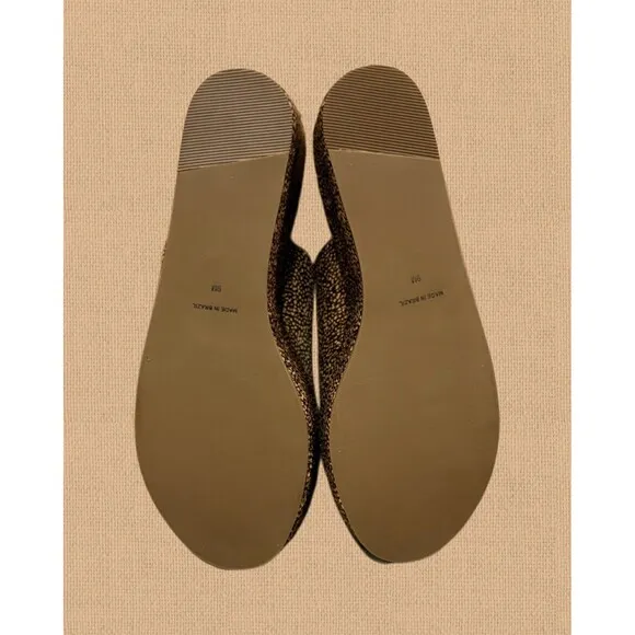 Women’s Matisse Struttin Platform Cow Hair Sandals Brown &amp; Tan Size 9 NWT