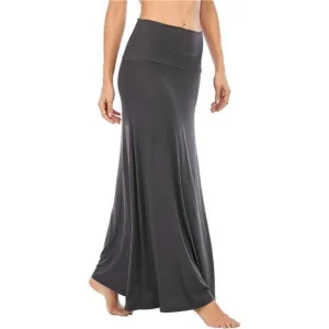 Womens Maxi Skirts Long Skirt for Women A Dark Grey