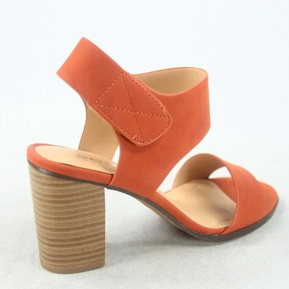 Women's Open Toe Chunky Heel Ankle Strap Dress Sandal
