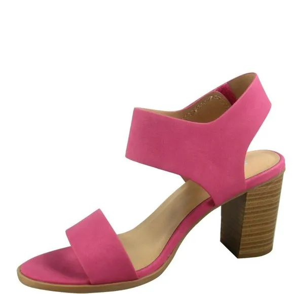 Women's Open Toe Chunky Heel Ankle Strap Dress Sandal