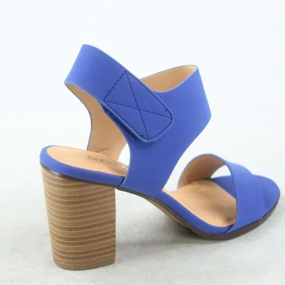 Women's Open Toe Chunky Heel Ankle Strap Dress Sandal