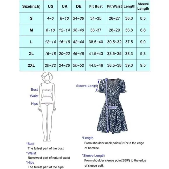 Women's Smocked Waist Dress Square Neck, Pink#floral
