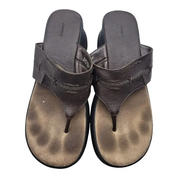 Xhilaration Y2K Platform Chunky Faux Leather Sandals Brown Size 7