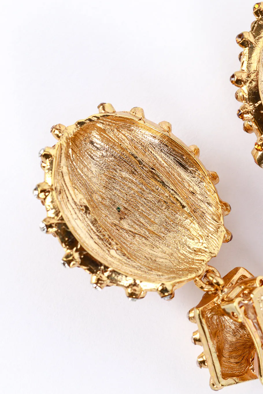 Yellow Topaz Cactus Drop Earrings