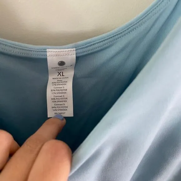 Yogalicious Lux Annie Tennis Dress Forget Me Not, XL, Built-In Bra &amp; Shorts