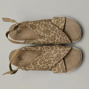 Yvonne Womens Wedge Slingback Platform Sandals