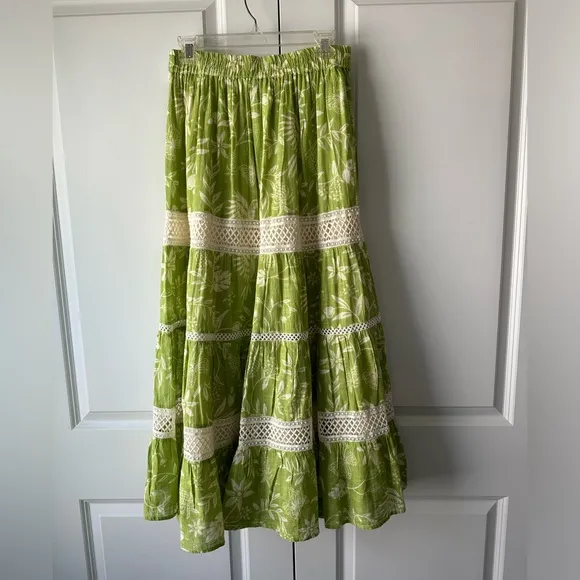 Z &amp; L Women’s Citron Maxi Skirt Green (Size S)