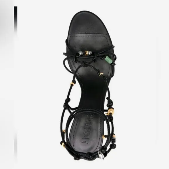 ZADIG &amp; VOLTAIRE 🖤Alana Sandals$598 Red leather heeled sandals NEW in Box !!