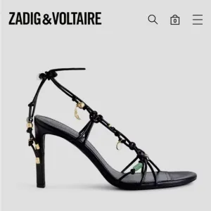 ZADIG &amp; VOLTAIRE 🖤Alana Sandals$598 Red leather heeled sandals NEW in Box !!