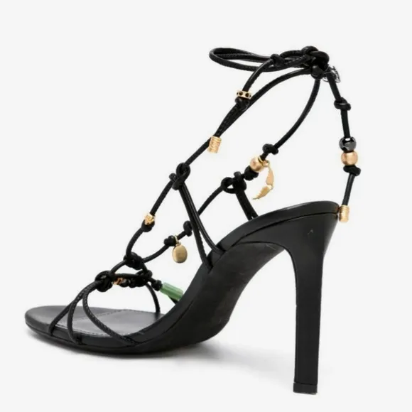 ZADIG &amp; VOLTAIRE 🖤Alana Sandals$598 Red leather heeled sandals NEW in Box !!