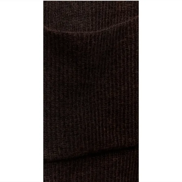 ZARA Cardigan Coat Cape Scarf Brown size S and M