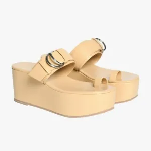 Zara Leather Wedge Sandals Sz-10