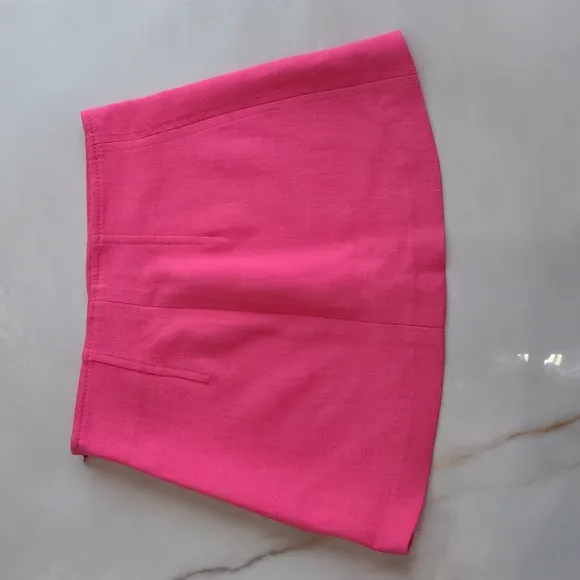 Zara Pink Mini Skirt XS Linen-like Barbiecore Summer Lightweight Y2K Spring