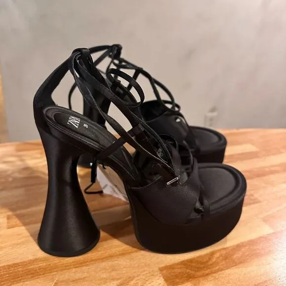 Zara platform straps sandals