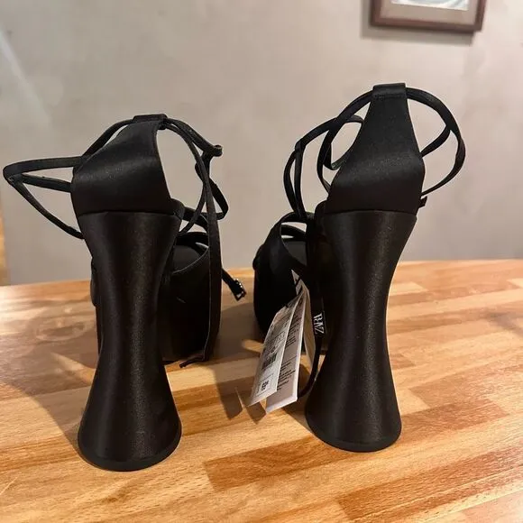 Zara platform straps sandals