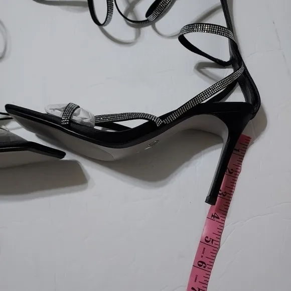ZARA rhinestones strap high heel sandals