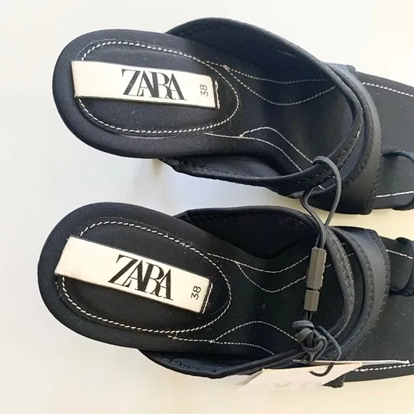 Zara sandals heels 7.5 new