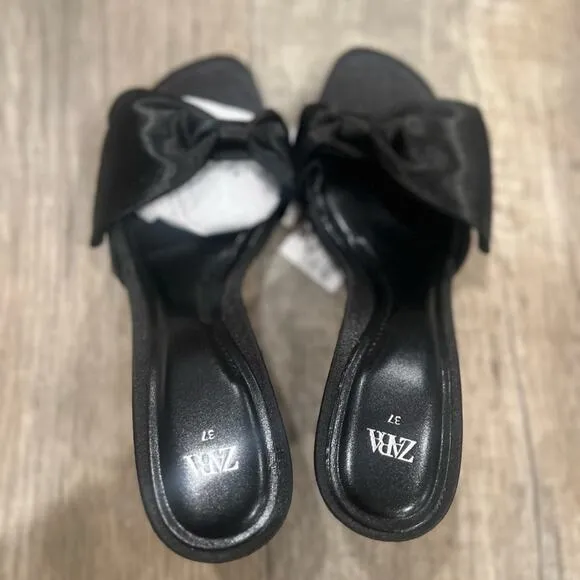 ZARA Satin Effect Heels NWT